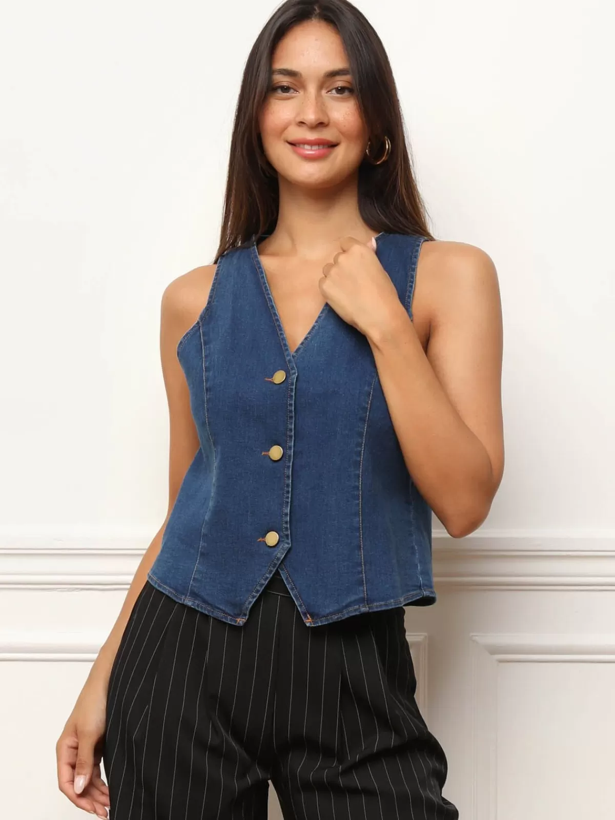 La Modeuse Business Collection | Tops, T-shirts*Veston cintré en denim